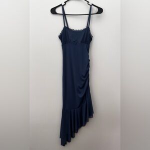Wild Fable Asymmetrical Navy Dress
